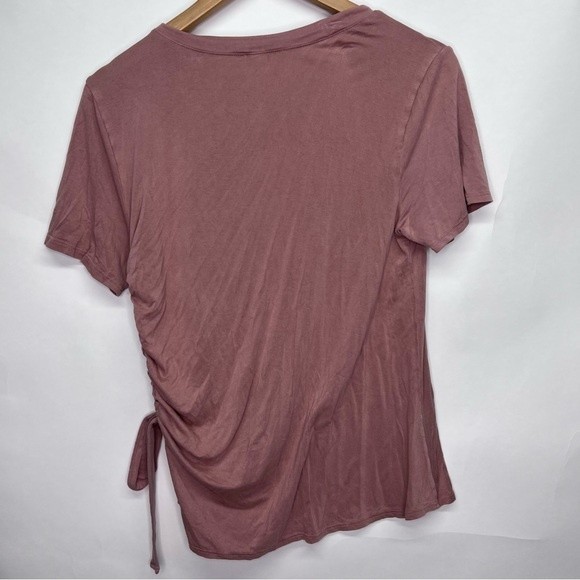 Emilia Mauve Women’s Rouched blouse Size Small - Picture 2 of 5